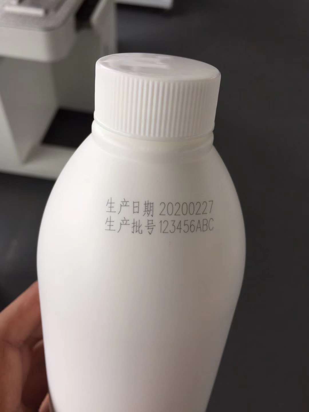 光纤激光打码机效果